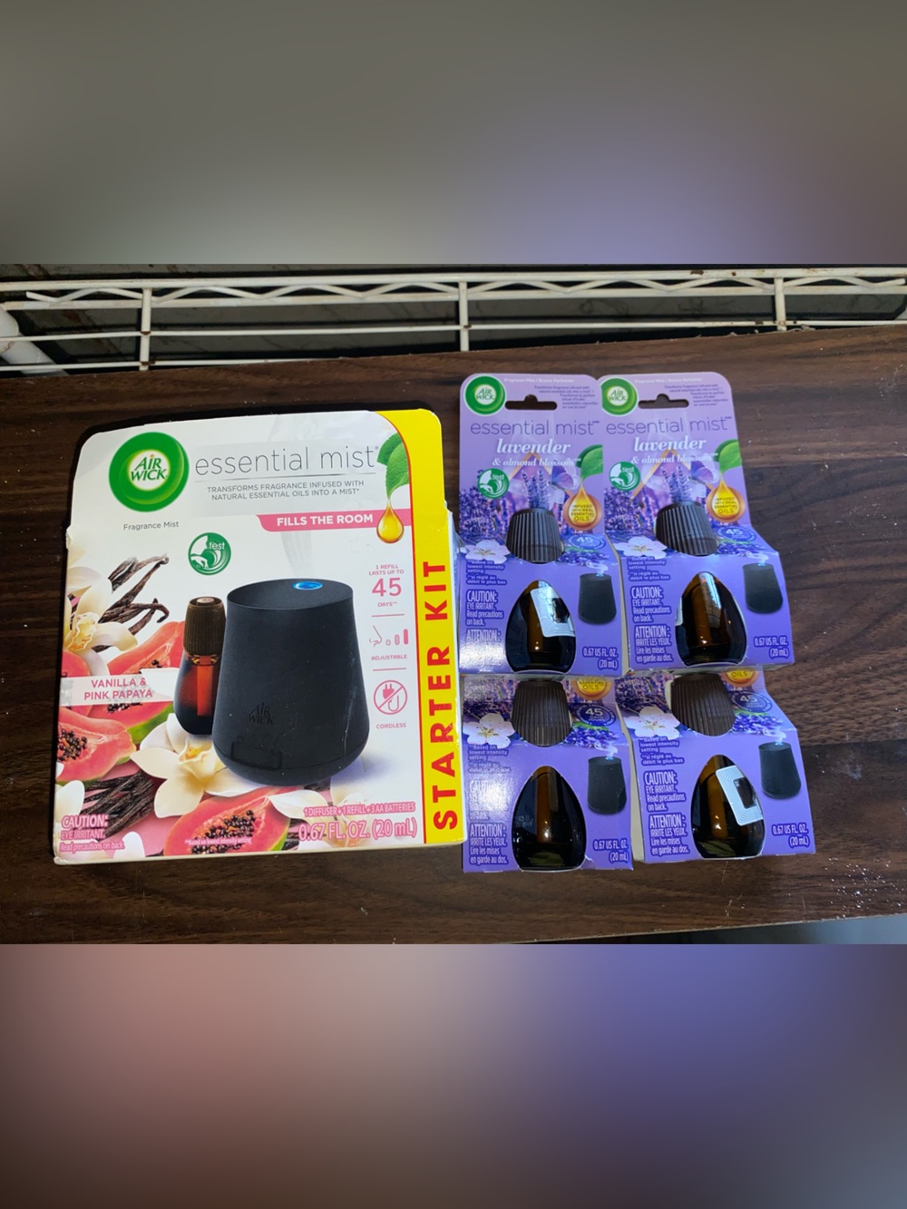 Air Wick Essential Mist Starter Kit with Lavender Oil Refills